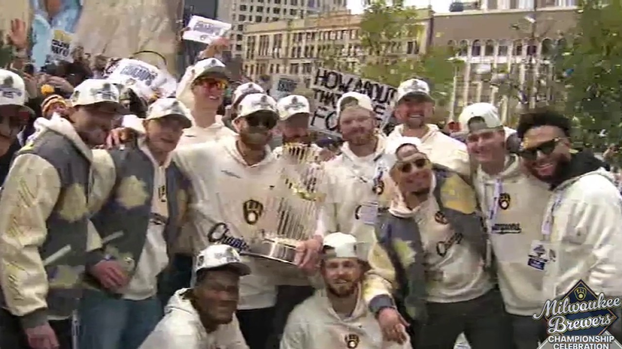 Brewers join fans on street at celebration parade — Shorewood Arts news